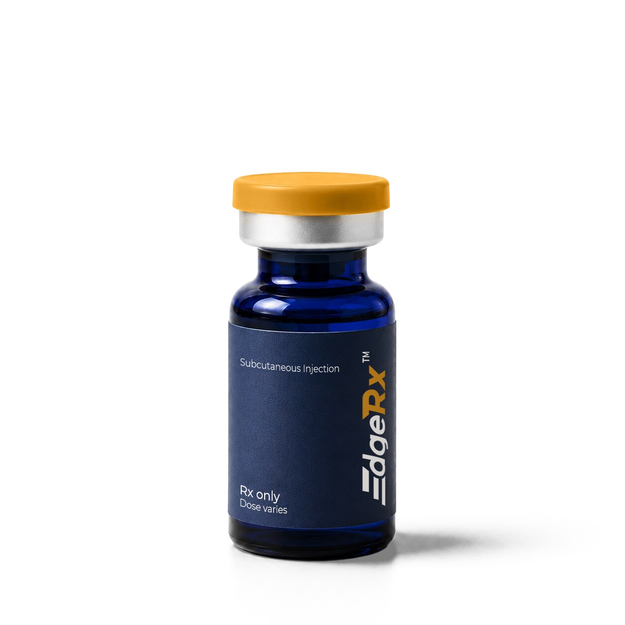 EdgeRx-branded medication vial with insulin syringe