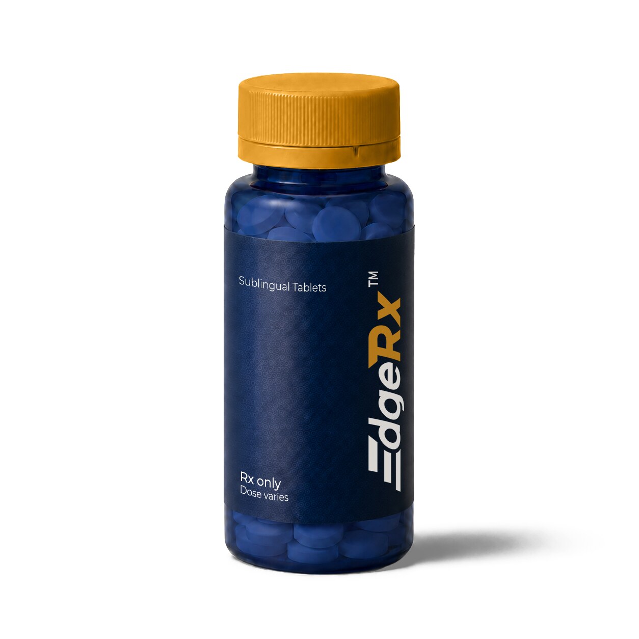 EdgeRx-branded sublingual troche bottle with lozenges